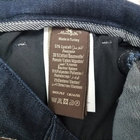 NEW 34 Heritage Men's 30x34 Charisma Relaxed Fit Jeans Rinse Rome in Dark Denim - Picture 9 of 13